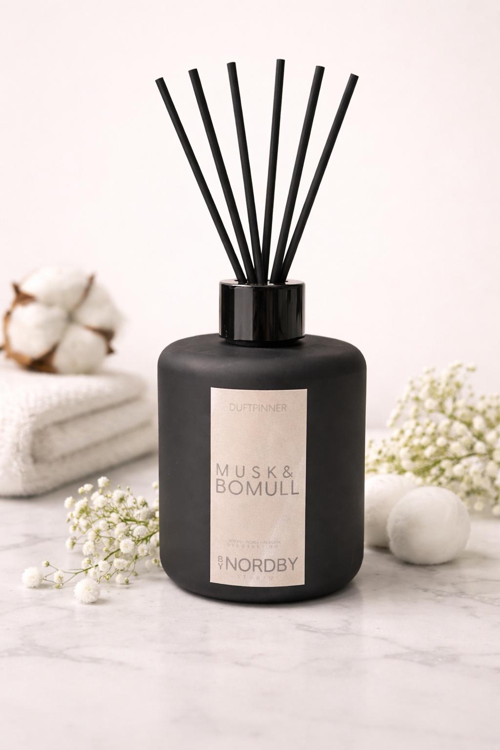 Musk & Bomull -Duftpinner 200 ml